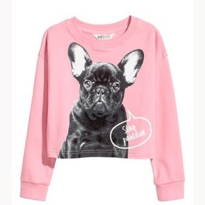 NWT H&M Girls Printed Sweatshirt